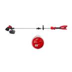 M18 18V Lithium-Ion Brushless Cordless String Trimmer (Tool-Only) with 0.095 in. x 250 ft. Trimmer Line
