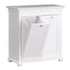 Hampton Harbor 35 in. Double Tilt-Out Hamper in White