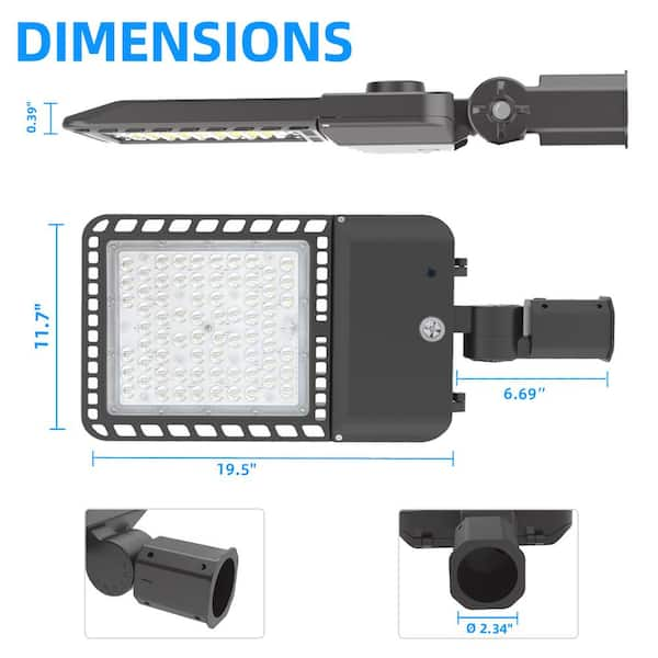 WYZM 1500 Watt Equivalent Integrated 39000 Lumens 150 Degree