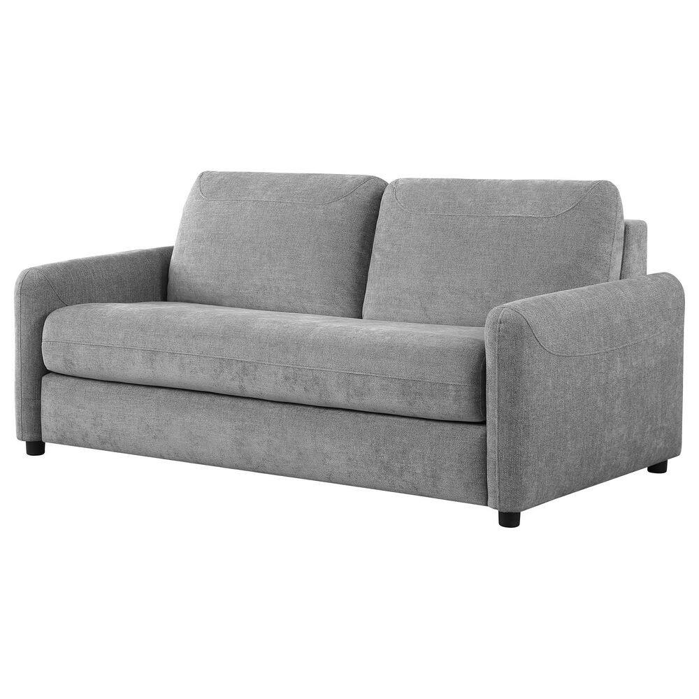 Gray Fabric Queen Sleeper Sofa with Wood Frame