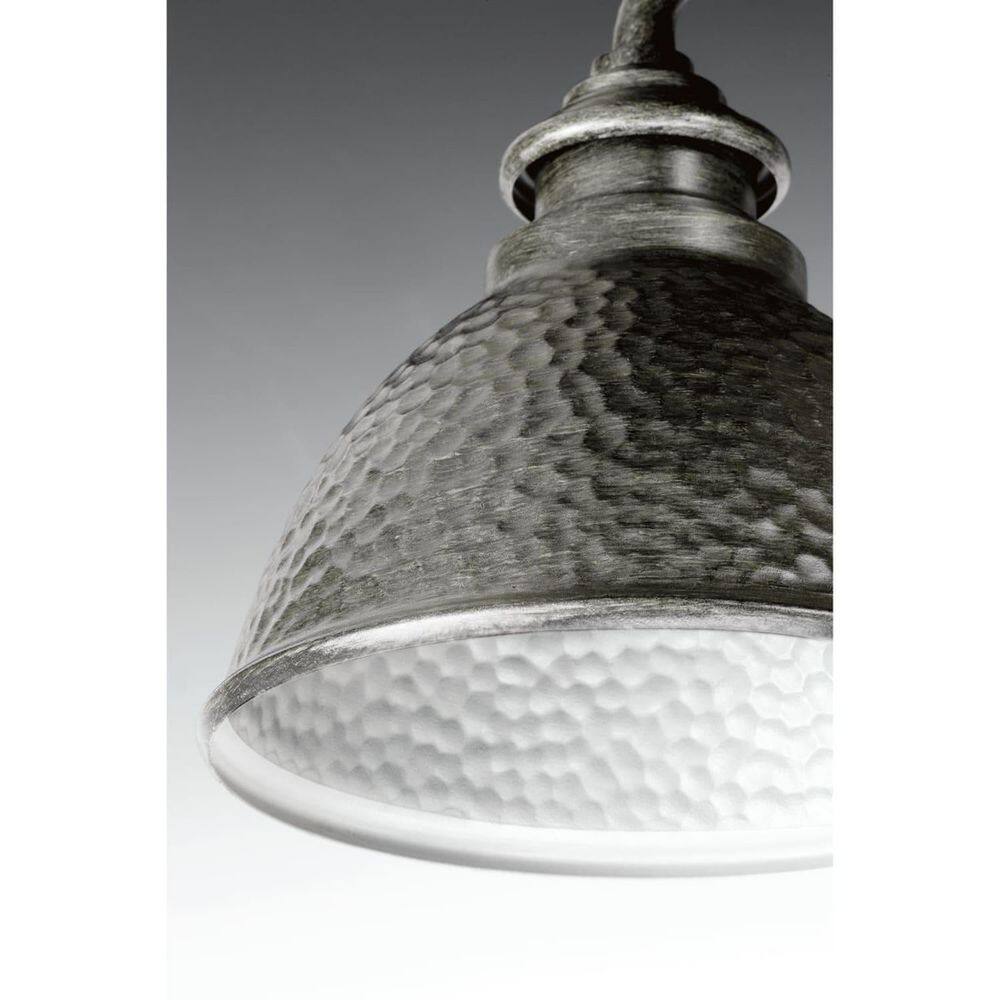 Antique Pewter Hammered Copper Wall Lantern, 12-inch