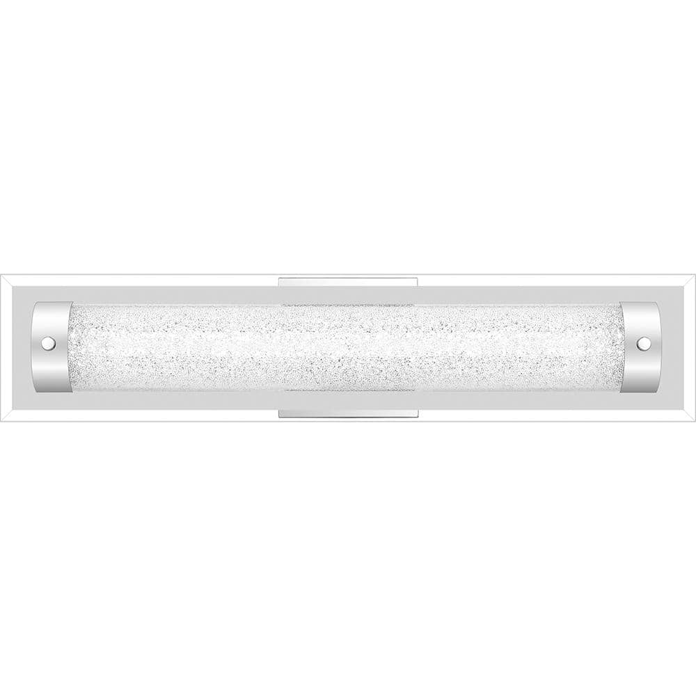 Quoizel Glitz 21.75 in. Polished Chrome Integrated LED Vanity Light  PCGZ8522C The Home Depot