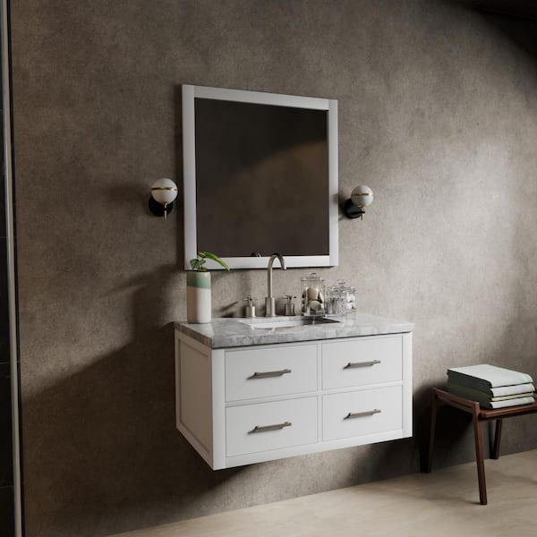 Sherman 36 in. Bath Vanity Cabinet without Top in White Assembled