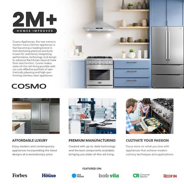 Cosmo 36 in. Haven Collection 500 CFM Ducted Under Cabinet