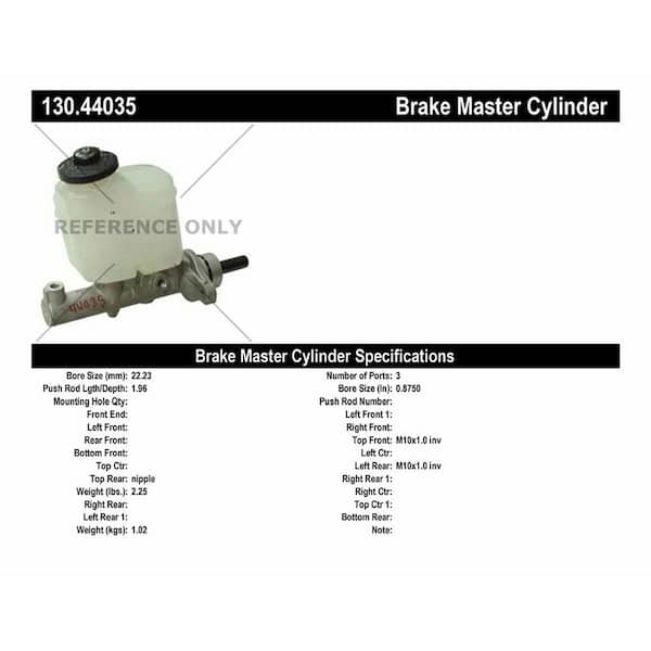 Centric Parts Brake Master Cylinder
