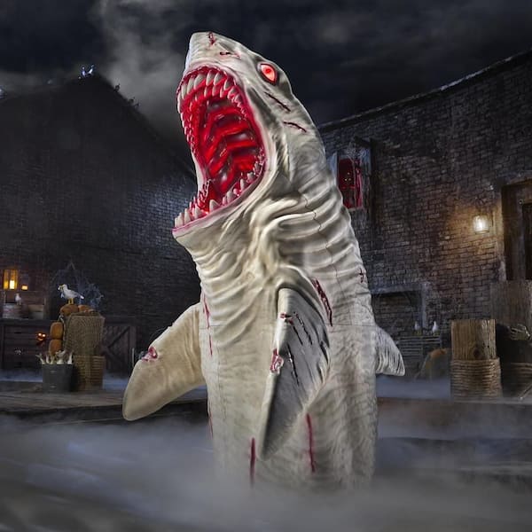 7 ft. Dead Water LED Megalodon Shark