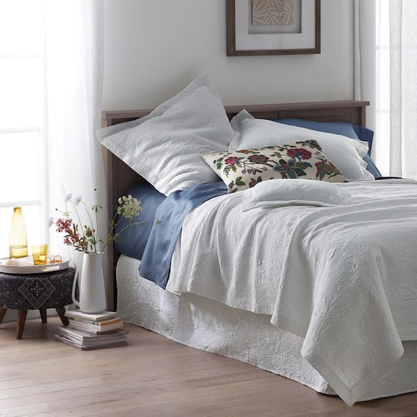 The Company Store - Putnam Matelasse Coral Cotton King Coverlet