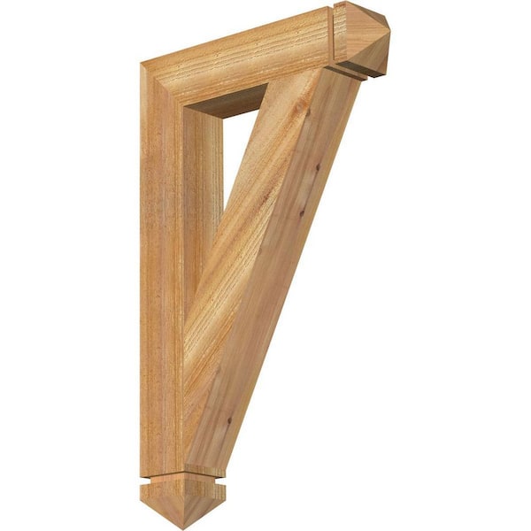 Ekena Millwork 4 in. x 32 in. x 20 in. Western Red Cedar Traditional Arts and Crafts Rough Sawn