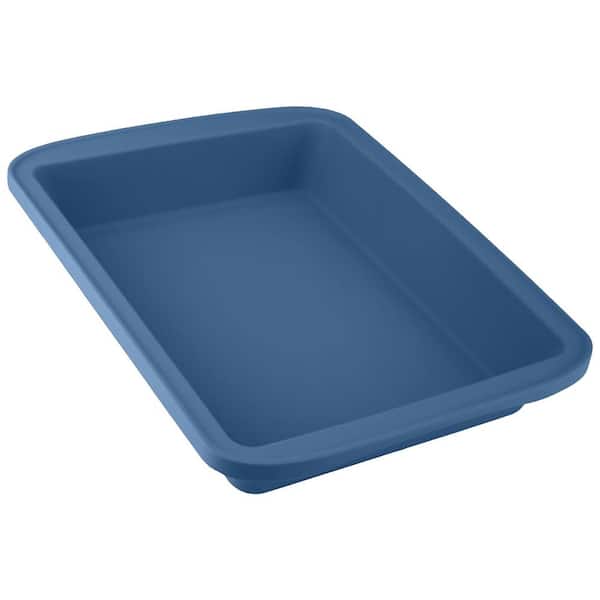 Deep Rectangular Silicone Baking Pan with Handles Versatile Bakeware for Cake Lasagna Brownie Family Dinner