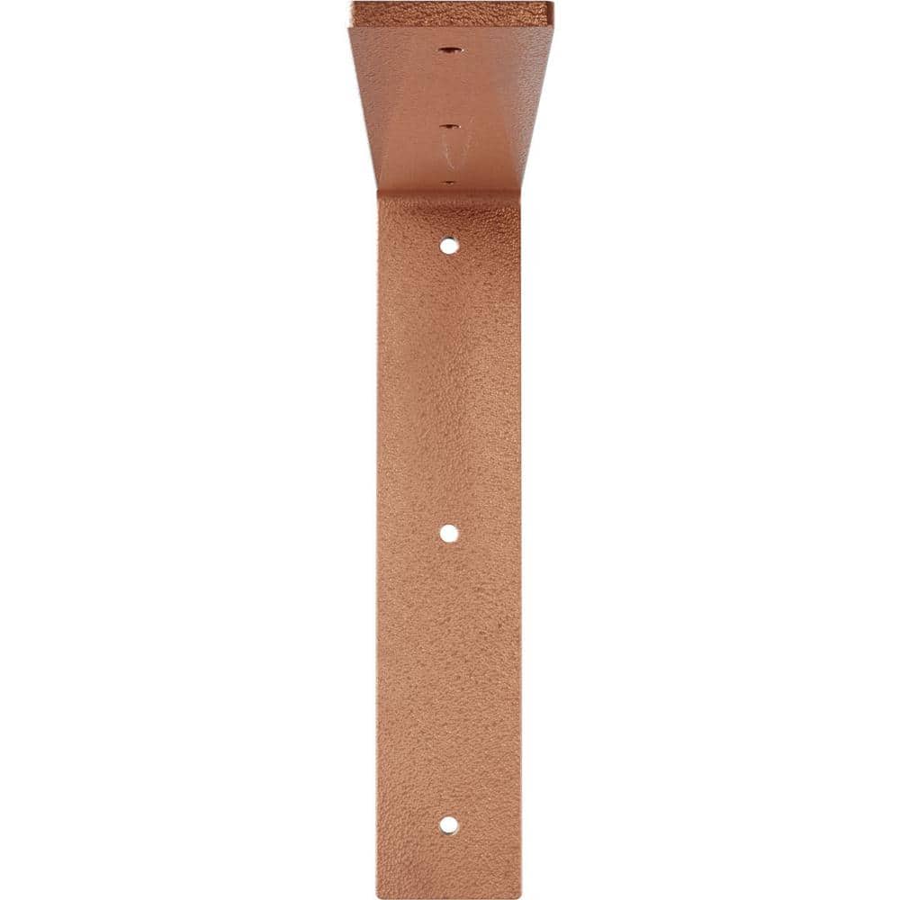 Hamilton Hammered Copper Steel Bracket 2"W x 10"D x 10"H