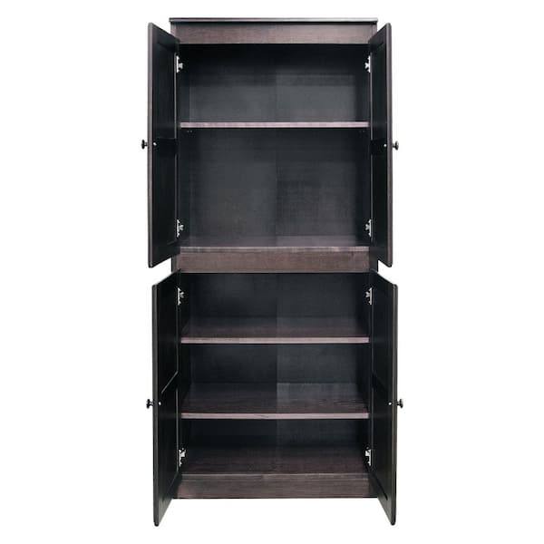 Concepts In Wood 72 in. Espresso Wood 5-shelf Standard Bookcase