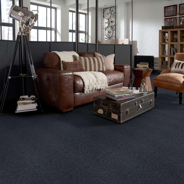 Recognition I - Box Office - Blue 24 oz. Nylon Pattern Installed Carpet