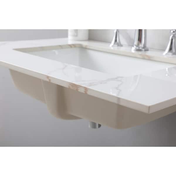 37-in Ariston Natural Marble Bathroom Vanity Top