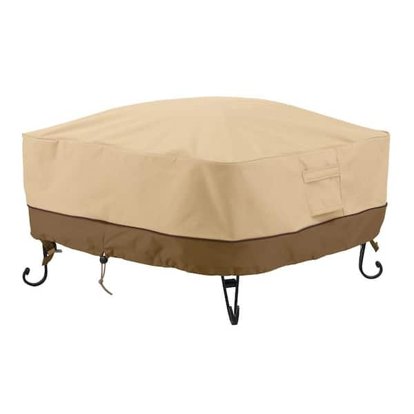 Classic Accessories Veranda 30 In Square Full Coverage Fire Pit Cover 55 490 011501 00 The Home Depot