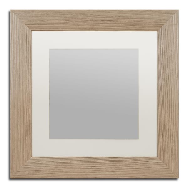 Trademark Fine Art Heavy Duty Birch Wood Frame with White Mat 19.5 in. x 19.5 in.