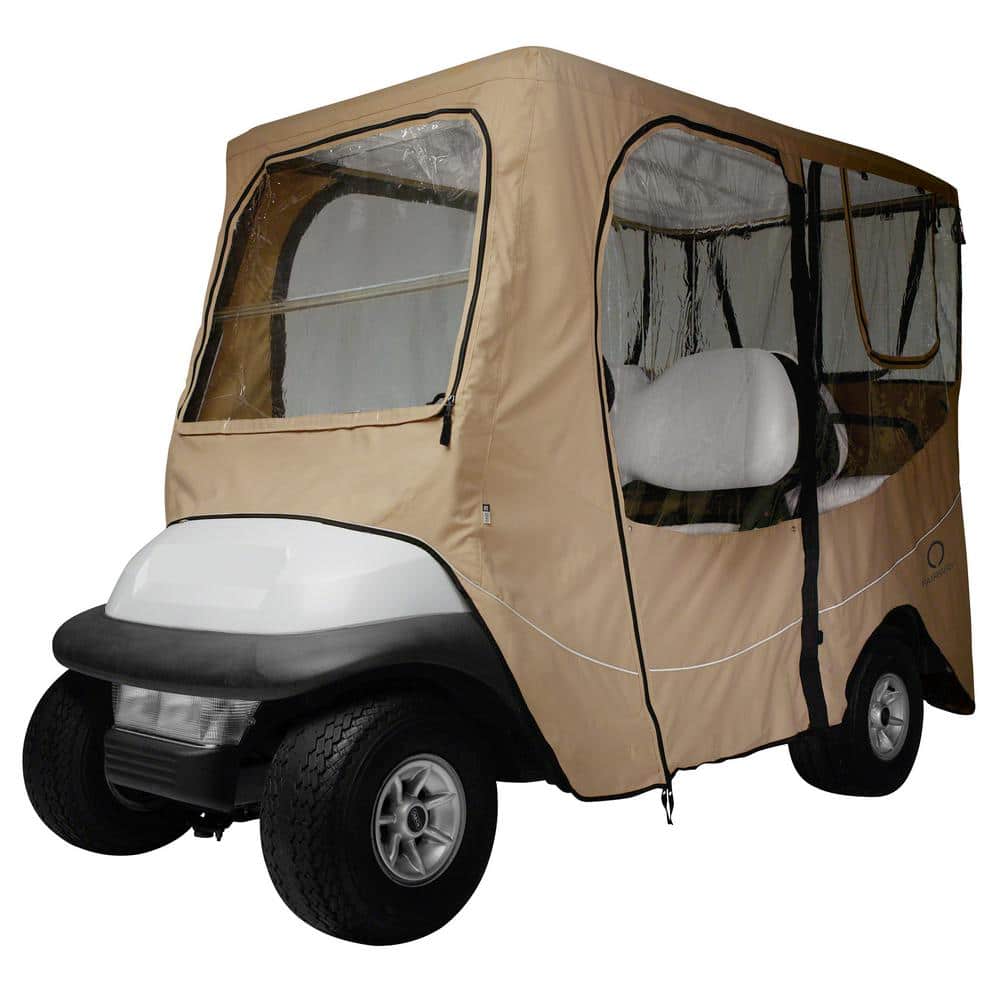 Deluxe Golf Car Enclosure Light Khaki Long Roof price history on PriceWatchPro
