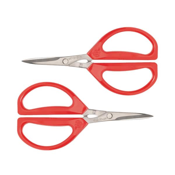 JOYCE CHEN Stainless Steel Kitchen Shears, 2-Pack, with Red Handles