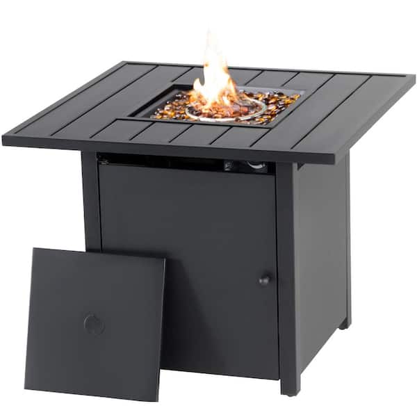 AOPSPS 40000BTU 31 in. Metal Outdoor Fire Pit Table Auto-Ignition Fire Table Gas Propane