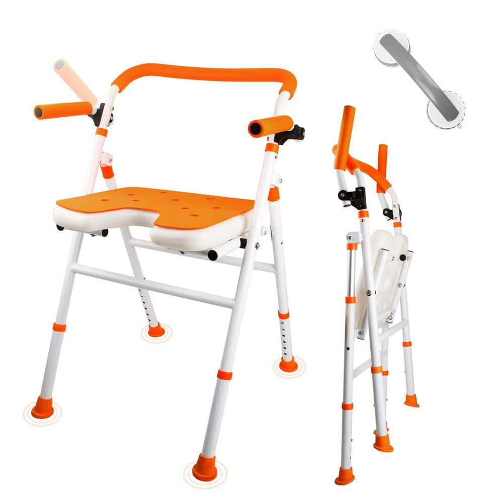 Minimalist Shower Chair with Arms and Back, Portable Safety Bathtub Chair for Elderly, Seniors, Disabled price history on PriceWatchPro