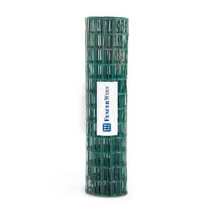 2 ft. x 25 ft. 16-Gauge Green PVC Coated Welded Wire Fence with Mesh Size 3 in. x 2 in.