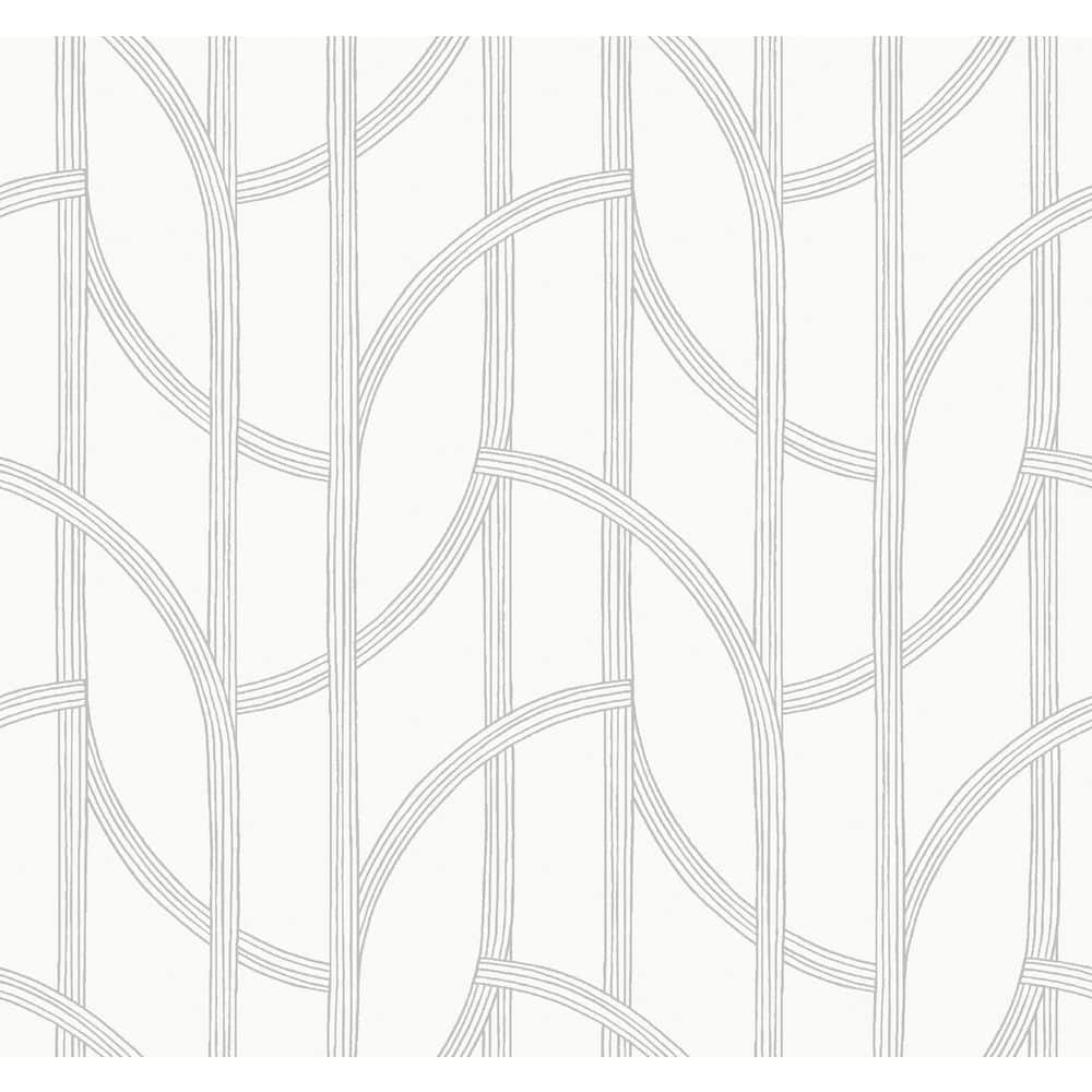 Salvo Silver Curved Contours Wallpaper Sample price history on PriceWatchPro