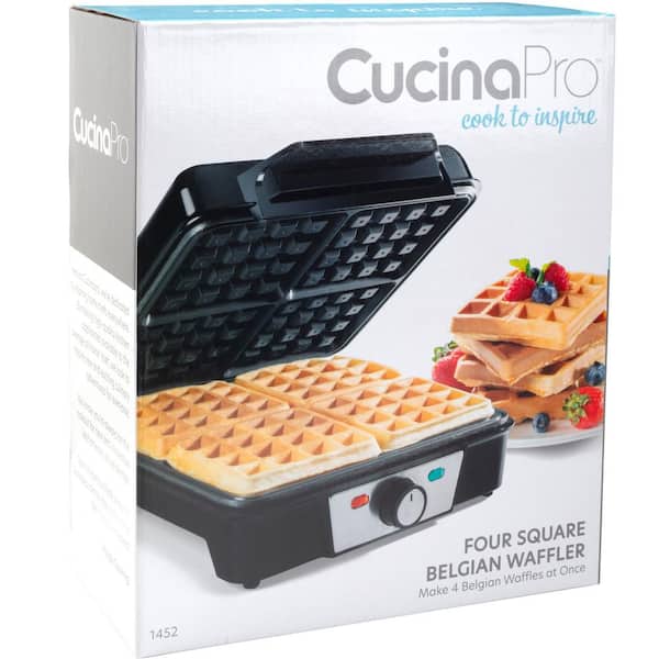 Four Square Belgian Waffle Maker, CucinaPro