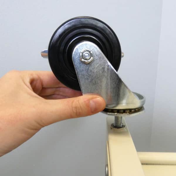 3 in. Soft Rubber Threaded Stem Caster with 150 lb. Load Rating and Brake 3 in. Soft Rubber Threaded Stem Caster with 150 lb. Load Rating and Brake