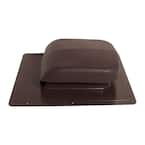 50 sq. in. Net Free Area Brown Plastic Roof Vent