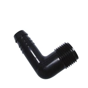 1/2 in. Barb x 1/2 in. Male Pipe Thread Elbows for Sprinkler Swing Pipe, 10-Pack (Not Compatible With Drip Tubing)