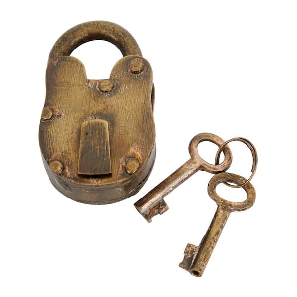 Litton Lane Brass Metal Lock And Key