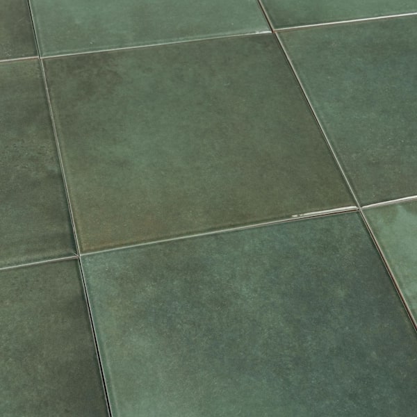 Apollo Tile Zahara 6 in. x 6 in. Glossy Moss Green Porcelain