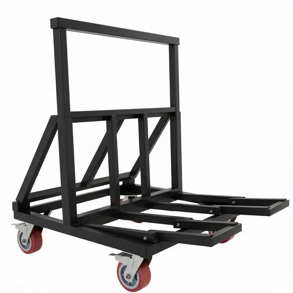Drywall Cart with 3000 lb. Load Capacity, Folding Panel Cart with 4 Swivel Wheels and Expandable Rubber Pad Bracket price history on PriceWatchPro
