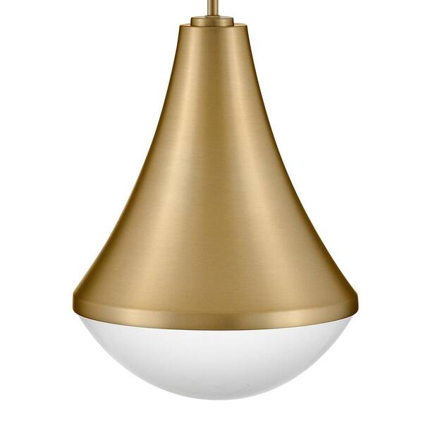 LARK - Haddie 1-Light Lacquered Brass Cone Pendant Light