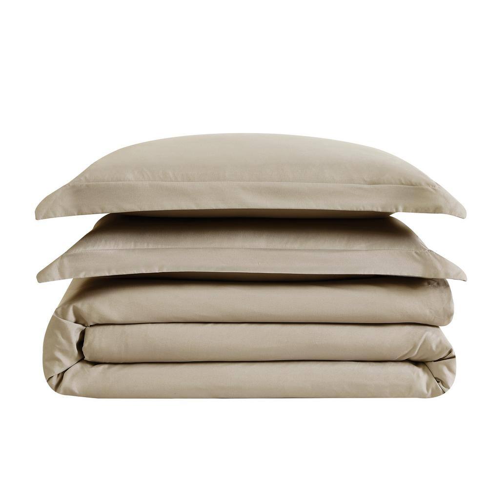 Khaki Twin/Twin XL Microfiber Bedspread Cover
