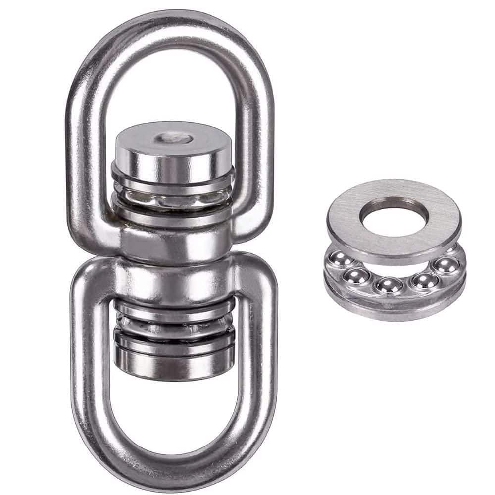 Swing When Rigging Black Heavy Duty Swivel Ring with 360° Rotation DIY Playset Kit for ...