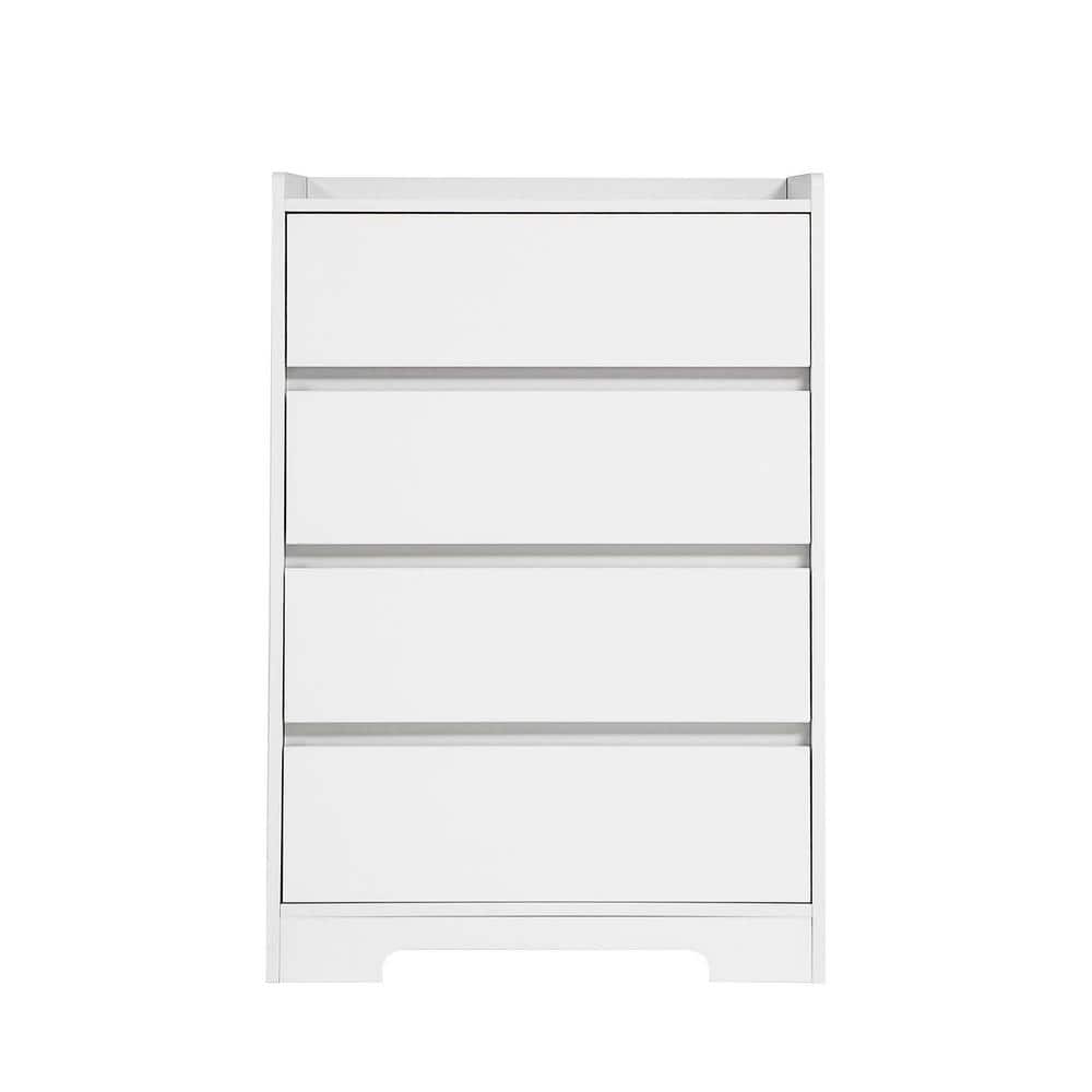 25.59 in. W x 15.75 in. D x 38.38 in. H White Linen Cabinet Living Room Sid