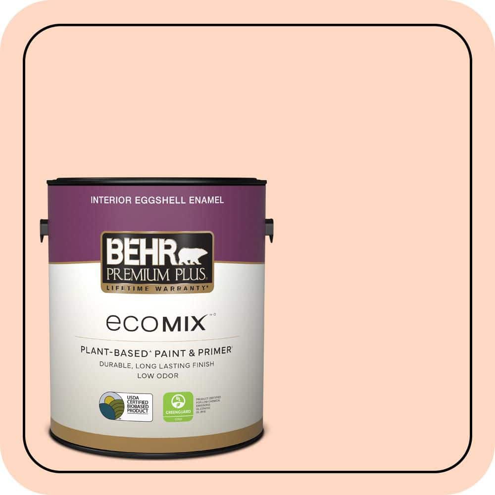 1 gal. #230C-2 Shell Coral Eggshell Enamel EcoMix Plant-Based Interior Paint & Primer product image for price tracking