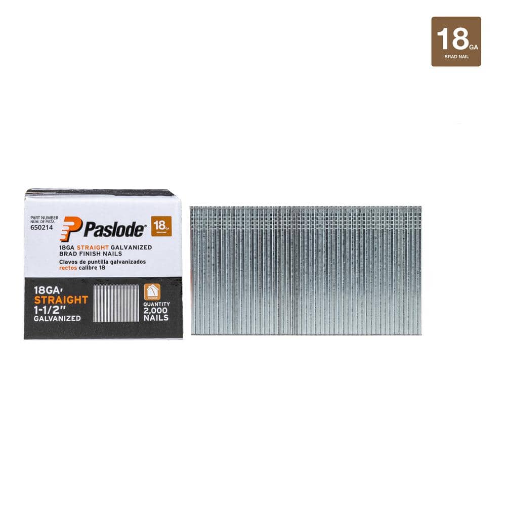 1-1/2 in. x 18-Gauge Galvanized Brad Nails (2000 per Box) price history on PriceWatchPro