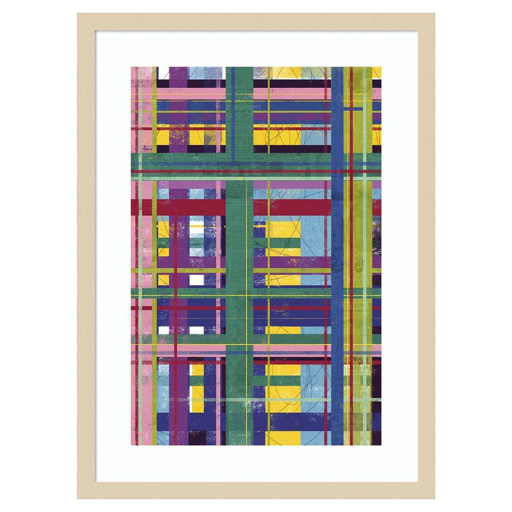 Scaffold in Color I by Laura Gibson 19 in. W x 25 in. H. Wood Framed Wall Art Print Framed in Brown price history on PriceWatchPro