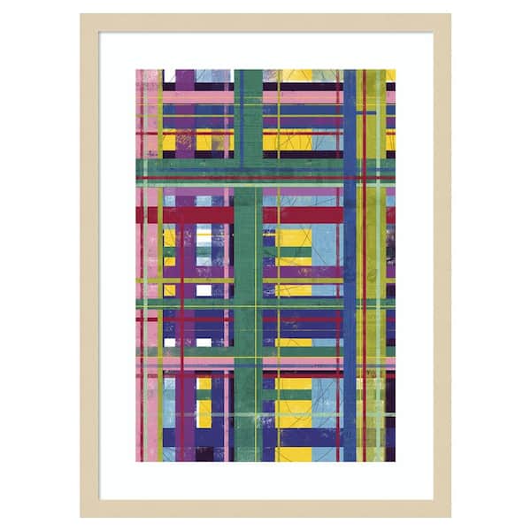 Amanti Art Scaffold in Color I by Laura Gibson 19 in. W x 25 in. H. Wood Framed Wall Art Print Framed in Brown