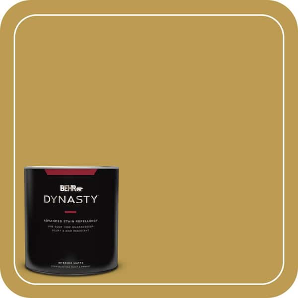 BEHR DYNASTY 1 qt. #M320-6 Tangy Green Matte Interior Stain-Blocking Paint and Primer