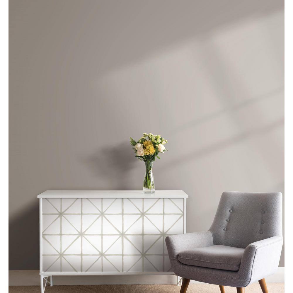 Neutral Geometric Pattern Peel and Stick Vinyl Wallpaper
