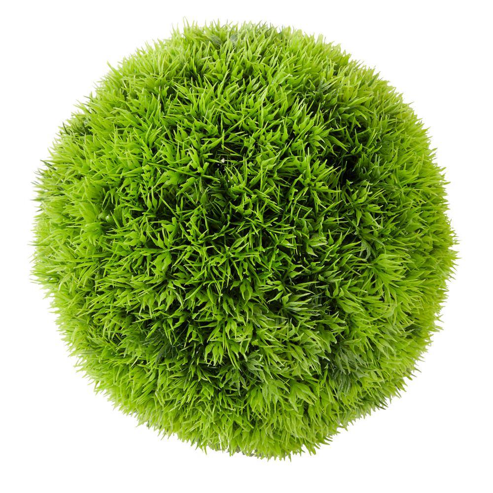9-Inch Green Round Boxwood Topiary Artificial Foliage Ball