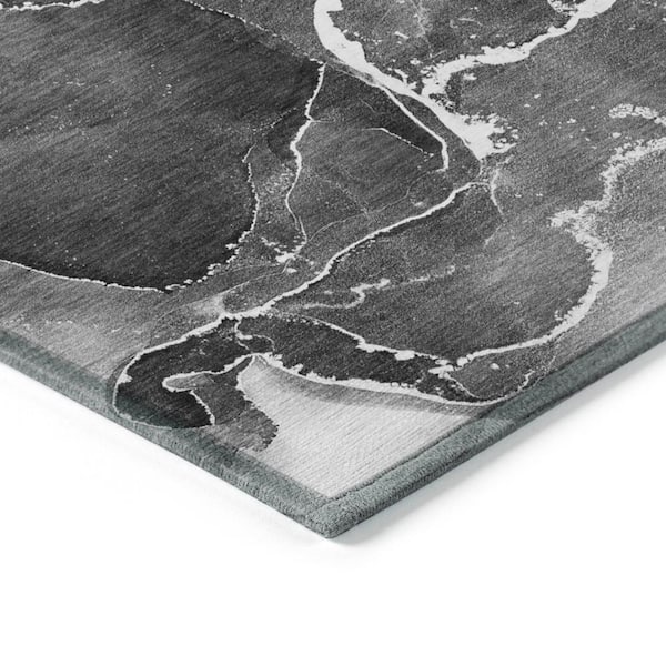 Chantille ACN503 Gray 8 ft. x 10 ft. Machine Washable Indoor/Outdoor Geometric Area Rug