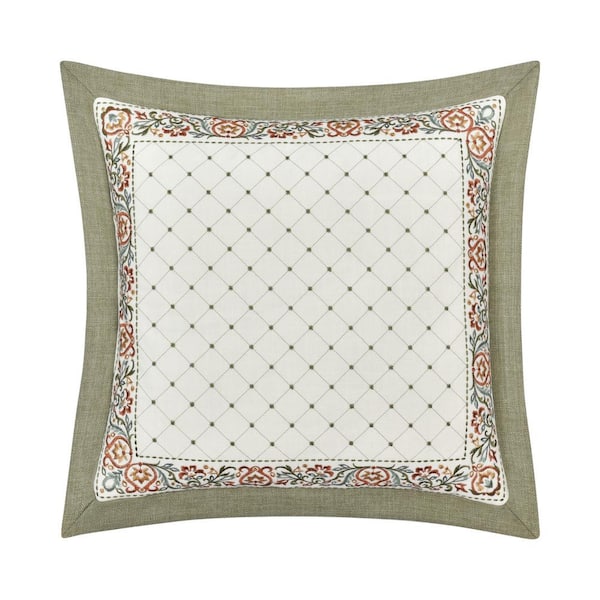 Angela Polyester 18 in. Square Decorative Throw Pillow 18 x 18 in.