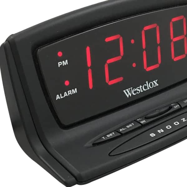 Westclox Instant Set Led Alarm Clock, How To Adjust Westclox Alarm Clock
