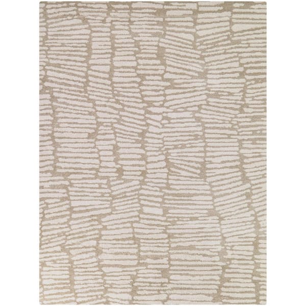 Wegner Tan 7 ft. 10 in. x 10 ft. Abstract Area Rug