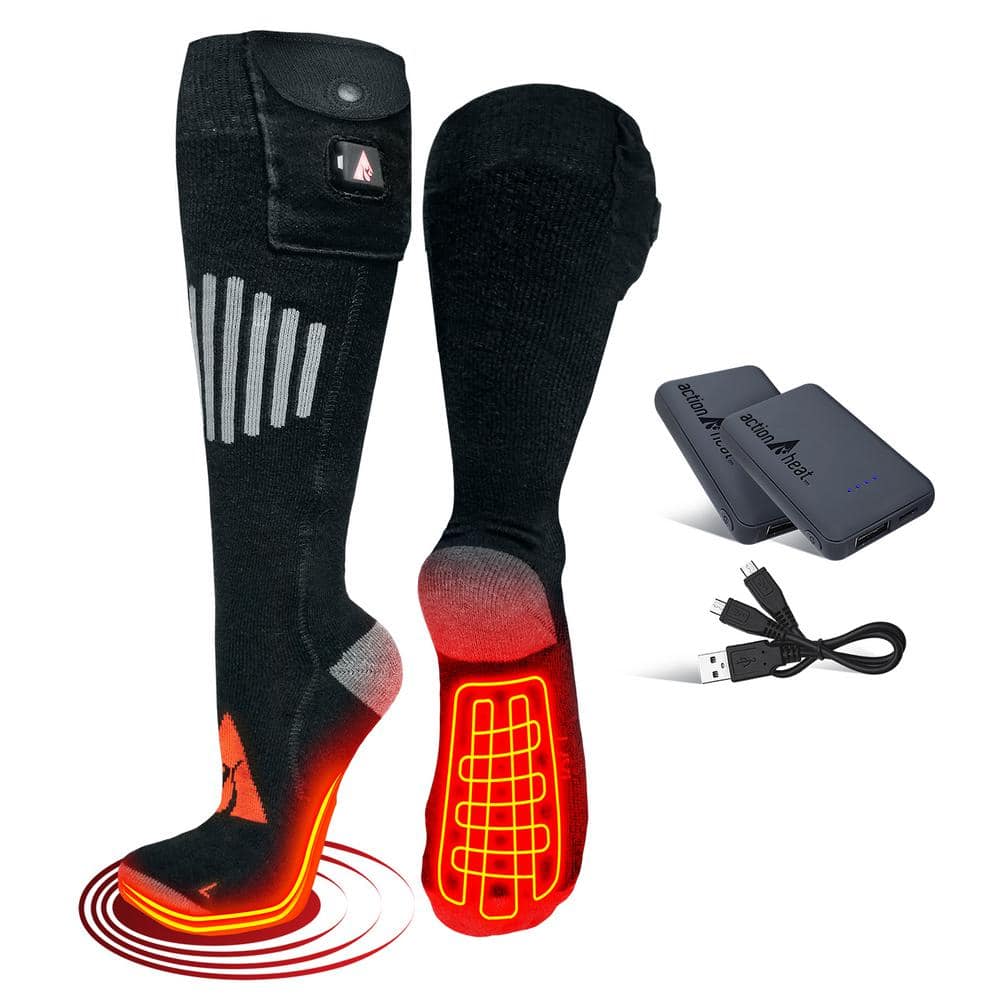 WS001 Heated Socks - Small / Black