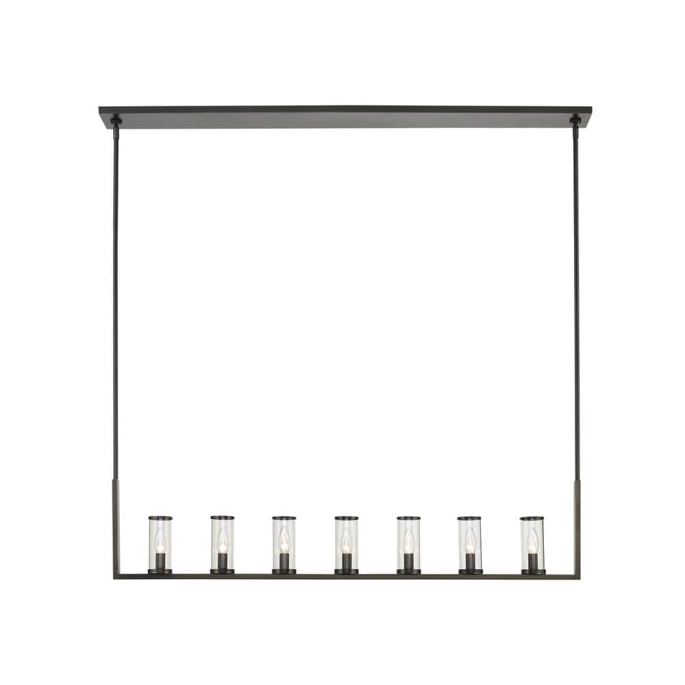 Alora Revolve 47'' Urban Bronze Polished Nickel Indoor/Outdoor Pendant Light