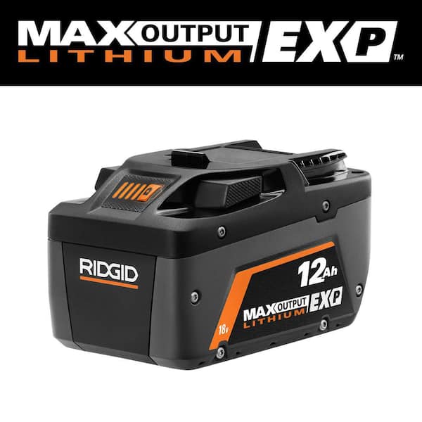 RIDGID 18V 12.0 Ah MAX Output EXP Lithium-Ion Battery